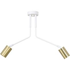 Emibig Verno lámpara de techo 2x8 W blanco-oro 656/2