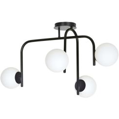 Emibig Kalf lámpara de techo 4x10 W negro 1030/4B