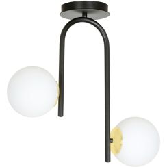 Emibig Ragnar lámpara de techo 2x10 W negro-oro 1032/2