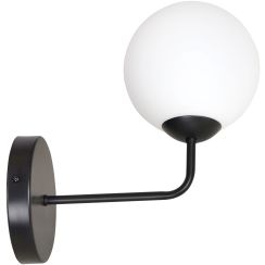 Emibig Selbi lámpara de pared 1x10 W negro-leche 734/K1B
