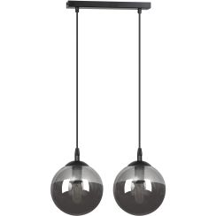 Emibig Cosmo lámpara colgante 2x10 W negro-grafito 712/2