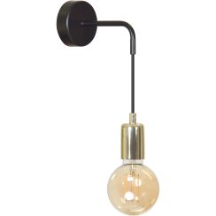 Emibig Vesio lámpara de pared 1x15 W negro-oro 785/K1