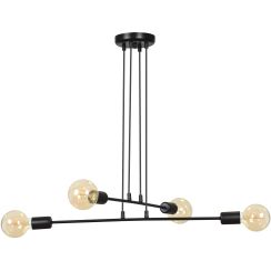 Emibig Multipo lámpara colgante 4x15 W negro 696/4