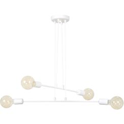 Emibig Multipo lámpara colgante 4x15 W blanco 697/4