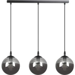 Emibig Cosmo lámpara colgante 3x10 W negro-grafito 712/3