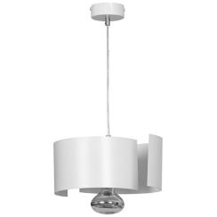 Emibig Vixon lámpara colgante 1x15 W blanco-cromo 306/1
