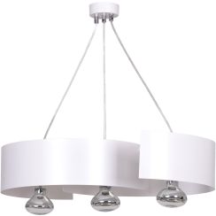 Emibig Vixon lámpara colgante 3x15 W blanco-cromo 306/3