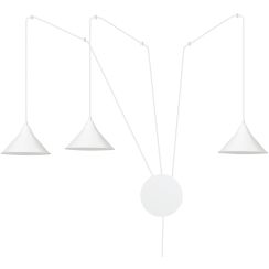 Emibig Abramo lámpara colgante 3x15 W blanco 159/3