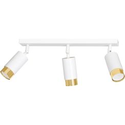 Emibig Hiro lámpara de techo 3x8 W blanco-oro 963/3