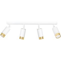Emibig Hiro lámpara de techo 4x8 W blanco-oro 963/4