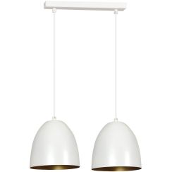 Emibig Lenox lámpara colgante 2x15 W blanco-brillante 411/2