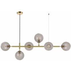 Light Prestige Alisa lámpara colgante 6x40 W transparente-oro LP-005/6PTR