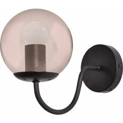 Light Prestige Hook lámpara de pared 1x40 W negro-ámbar LP-125/1WBK