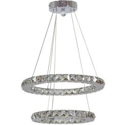 Candellux Lords lámpara colgante 2x24 W cromo 31-32515