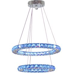 Candellux Lords lámpara colgante 2x27 W cromo 32-63106