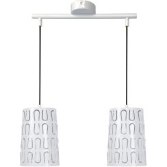 Candellux Vista lámpara colgante 2x60 W blanco 32-64271