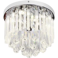 Candellux Atella lámpara de techo 1x12 W cromo-cristal 98-44778