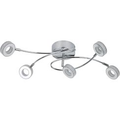 Candellux Vinola lámpara de techo 5x5 W cromo 98-66039