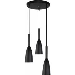 Light Prestige Solin lámpara colgante 3x60 W negro LP-181/3PBK