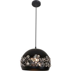 Candellux Jolina lámpara colgante 1x40 W negro 31-69696
