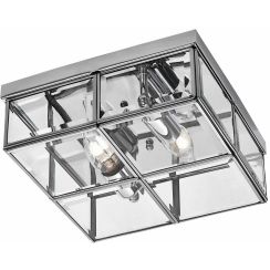 Light Prestige Monza lámpara de techo 2x40 W cromo-transparente LP-2323/2C