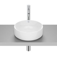 Roca Ona lavabo 37x37 cm circular sobre encimera blanco A32768J000
