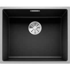 Blanco Subline 500-IF fregadero de granito y acero 54.3x44.3 cm negro 525997