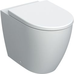 Geberit iCon conjunto taza de inodoro + tapa de pie sin reborde blanco mate 502.383.JT.1