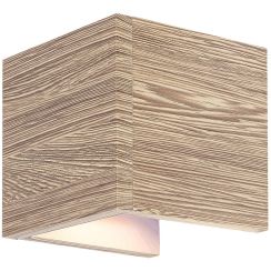Rabalux Cinnamon lámpara de pared 1x4 W blanco-madera 3090