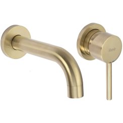 Rea Lungo L. grifo para lavabo empotrado oro REA-B8652