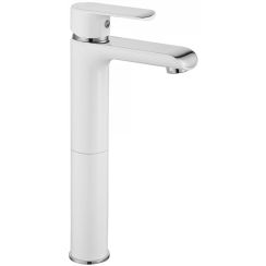 Rea Bloom grifo para lavabo de pie cromo-blanco REA-B9917