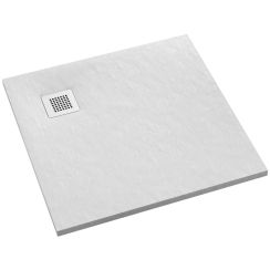 Schedpol Kalait White Stone plato de ducha cuadrado 100x100 cm blanco 3.3102/B/ST-M2