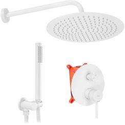 Rea Lungo conjunto de ducha empotrado blanco REA-P8540