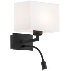 Argon Hilary lámpara de pared 2x15 W blanco-negro 868