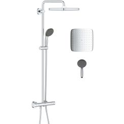 Grohe Vitalio Start Shower System conjunto de ducha a pared con termostato con rociador con efecto lluvia cromo 26697000