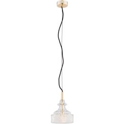 Argon Cruz lámpara colgante 1x7 W latón-transparente 4198