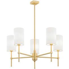 Argon Abruzzo lámpara de techo 5x7 W blanco-latón 2134
