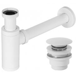 Rea sifón con tapón botella blanco REA-A6952