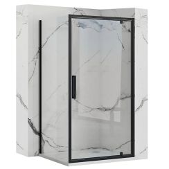 Conjunto puerta de ducha Rea Rapid Swing REA-K6408, mampara de ducha Rea Rapid REA-K6422