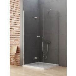 New Trendy New Soleo cabina de ducha 100x90 cm rectangular cromo brillo/vidrio transparente D-0150A/D-0088B