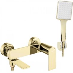 Rea Storm grifo de bañera y ducha a pared oro REA-B9985