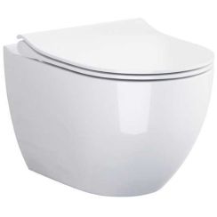 Cersanit Zen taza de inodoro suspendido sin reborde blanco K109-054