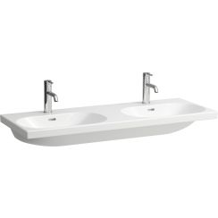Laufen Lua umywalka 120x46 cm prostokątna podwójna biała H8140814001041