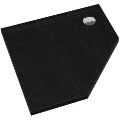 Schedpol Caspar New Black Stone plato de ducha 90x90 cm negro 3.2398/C/ST