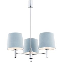 Argon Bolzano lámpara colgante 3x15 W cromo-azul 1383