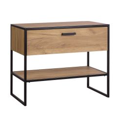 Comad Brooklin szafka 90 cm podumywalkowa stojąca Dąb Craft złoty/czarny mat BROOKLIN827FSC