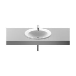 Roca Java lavabo 56x47.5 cm oval empotrado blanco brillante A327863000