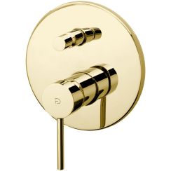 FDesign Flusso grifo de bañera y ducha empotrado oro FD1-FLS-7P-55
