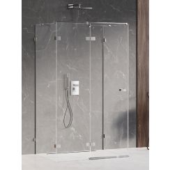 New Trendy Avexa cabina de ducha 90x90 cm cuadrada cromo brillo/vidrio transparente EXK-2451