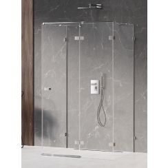 New Trendy Avexa cabina de ducha 90x90 cm cuadrada cromo brillo/vidrio transparente EXK-2481